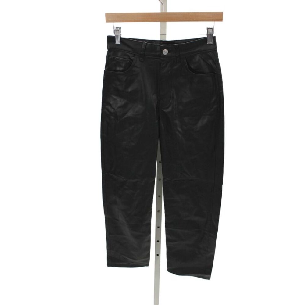 Levis Womens Cropped Biker Pants Black Polyester Solid Size 24